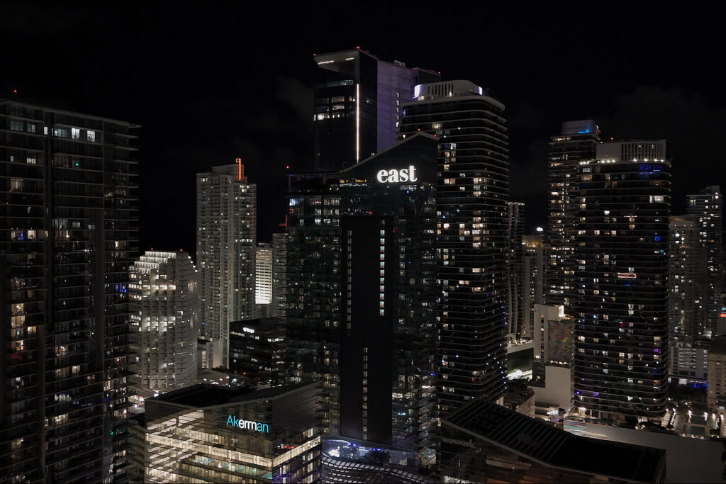 EAST Miami Brickell Rooftop Drone Video & Photo - Wide Shot